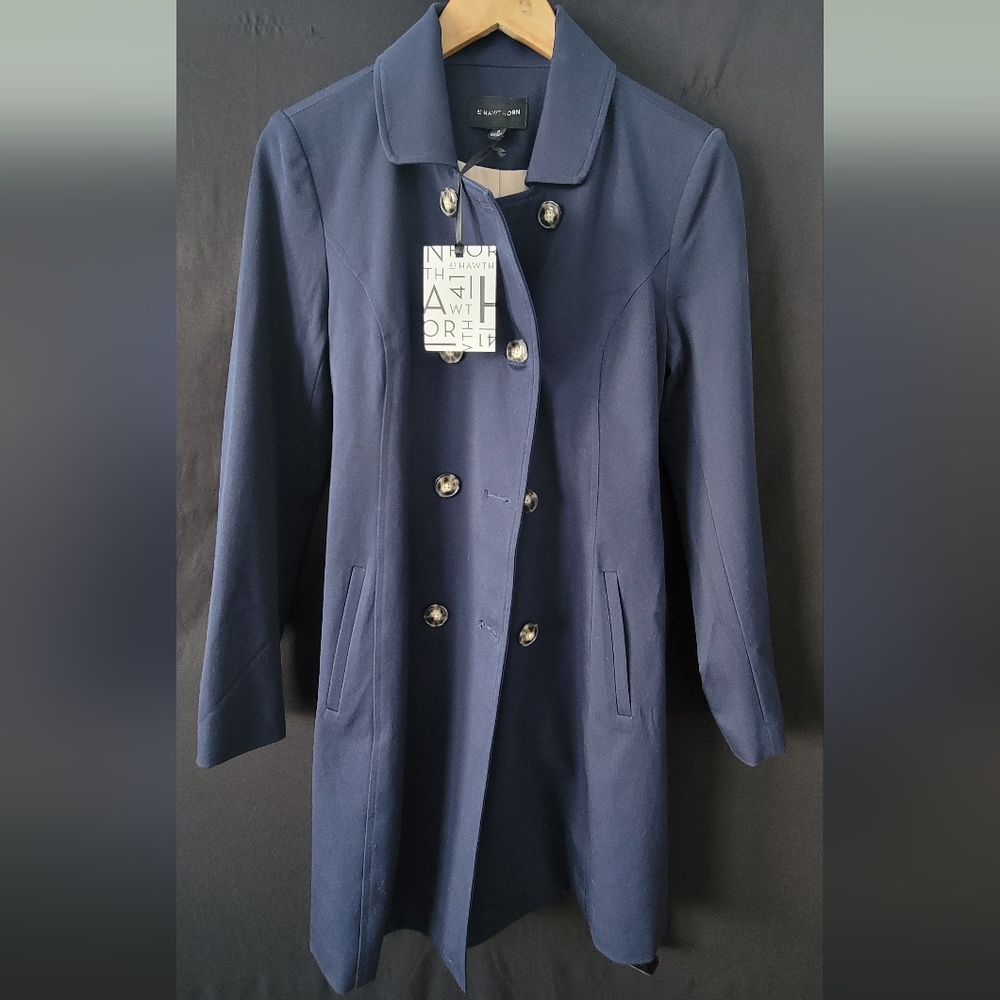 Womens Navy Trench coat